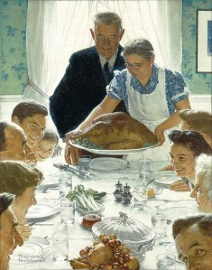 Norman Rockwell's "Freedom From Want." 
